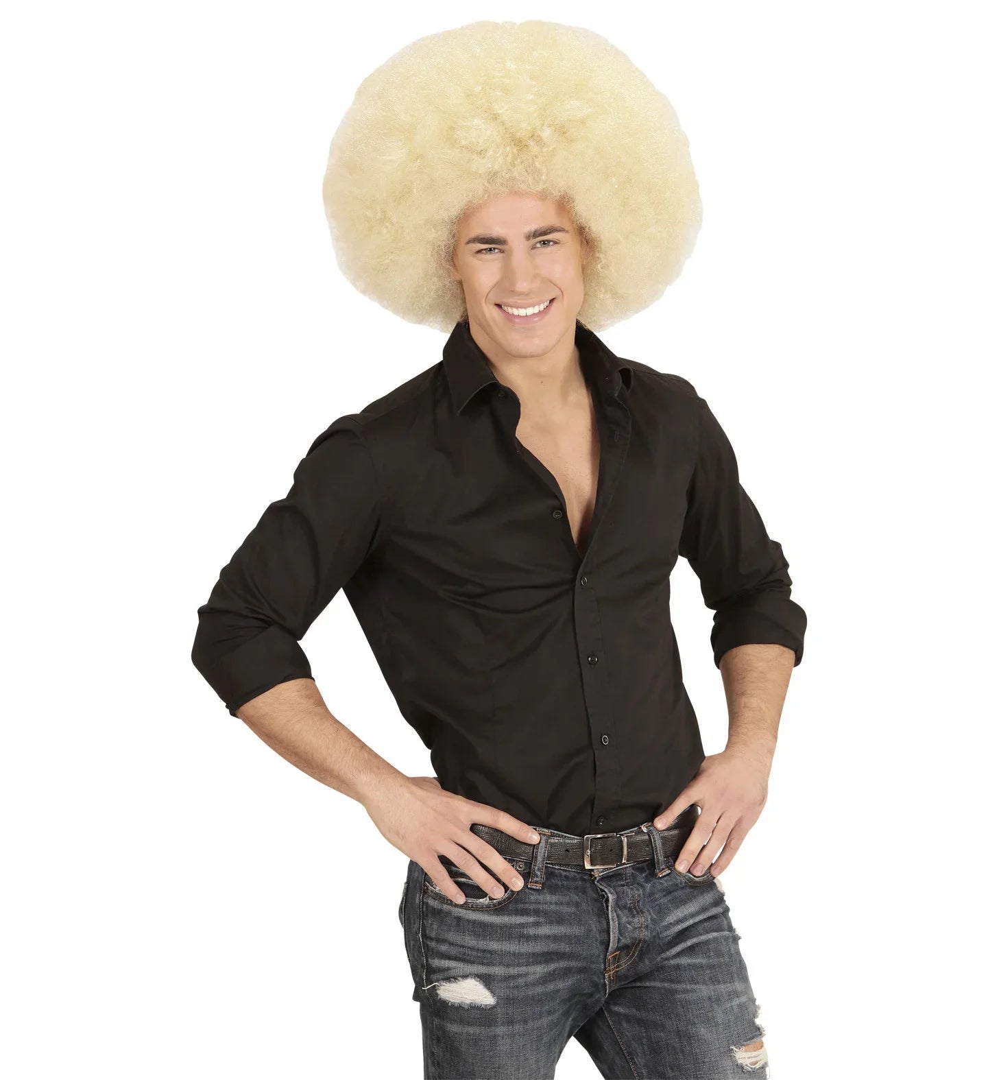 Peluca Super Afro Rubia Pelucas Widmann